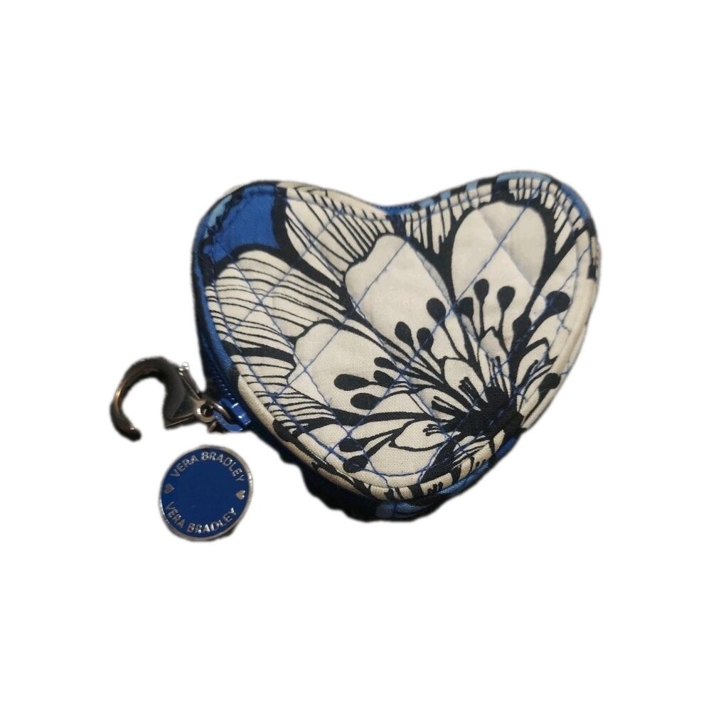 Vera Bradley Sweetheart Coin Purse Blue Whale Discontinued Rare